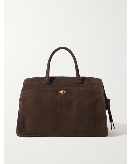 Metier Brown Private Eye Medium Suede Tote