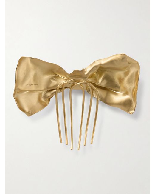 Completedworks Natural Plated Bow Hair Comb