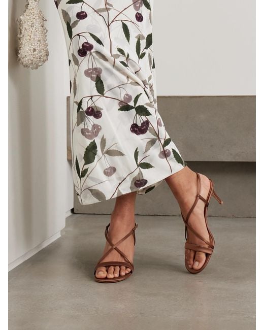 Gianvito Rossi Black 70 Satin Sandals