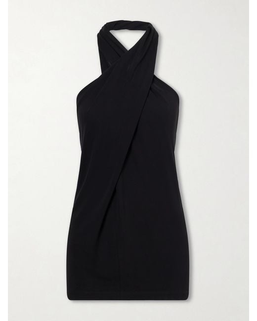 Totême Black Jersey Halterneck Blouse
