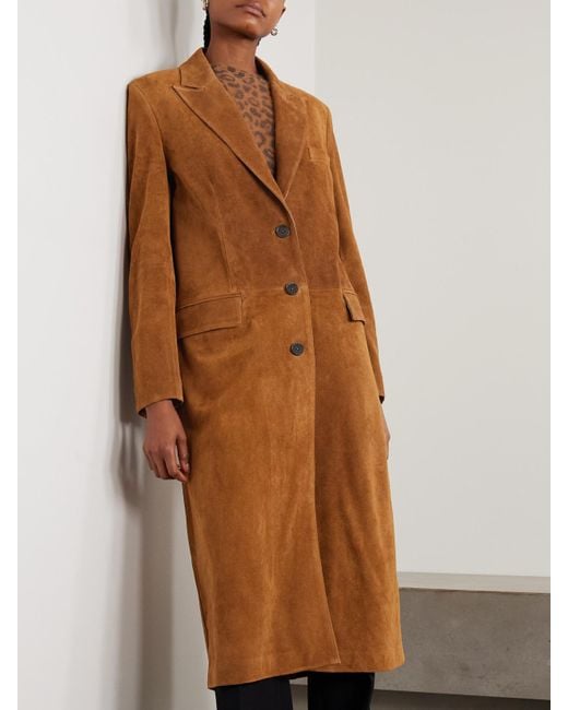 Arma Brown Alissa Suede Coat