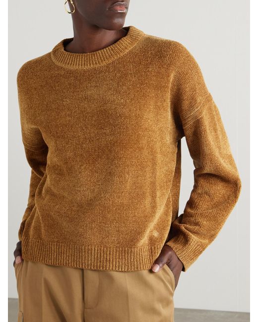 Loulou de Saison Brown Rava Pullover Aus Seiden-Chenille