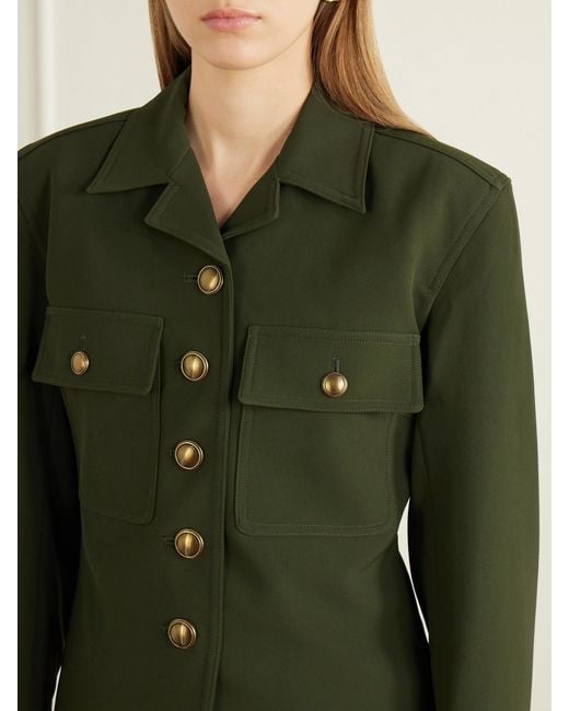 Veronica Beard Green Molyneaux Twill Jacket