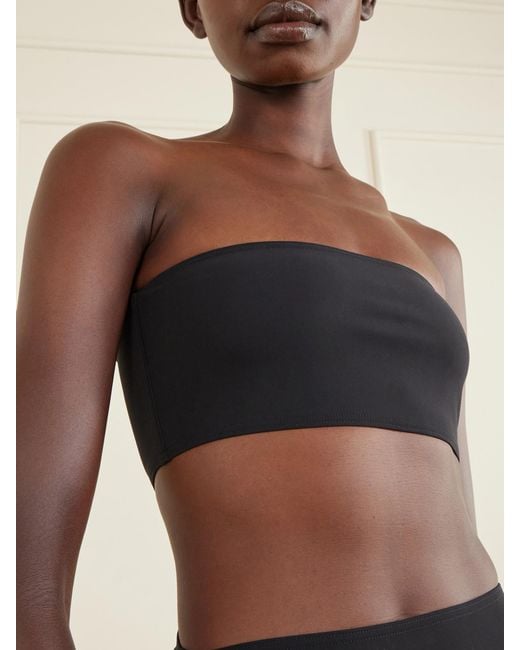 Alaïa Black Stretch-Jersey Bikini