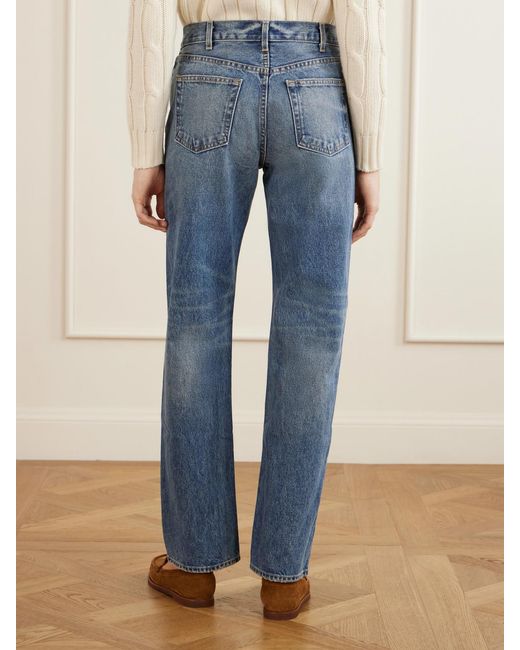 Nili Lotan Blue Briana Straight-Leg Jeans