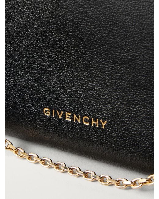 Givenchy Black Voyou Leather Clutch