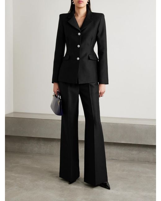 Blazer En Radzimir De Laine Et De Soie Mélangées Comptoir Adam Lippes en coloris Black