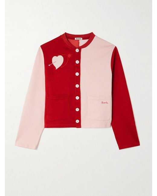 Bode Wonderland Embroidered Knitted Cardigan