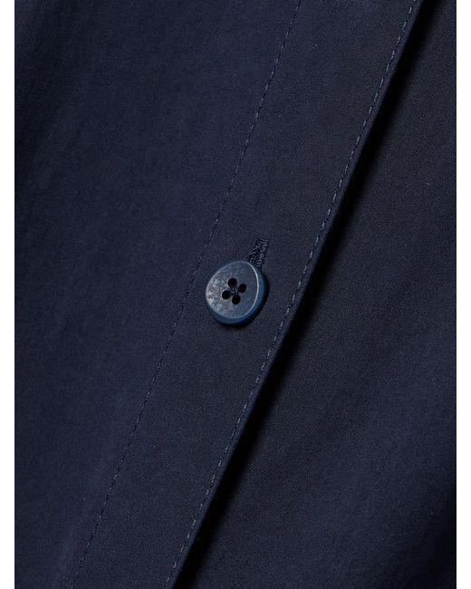 Ulla Johnson Blue Rhea Belted Cotton Midi Dress