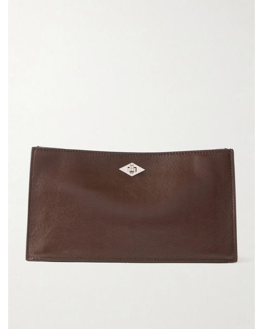 Metier Brown Ease 28 Leather Clutch