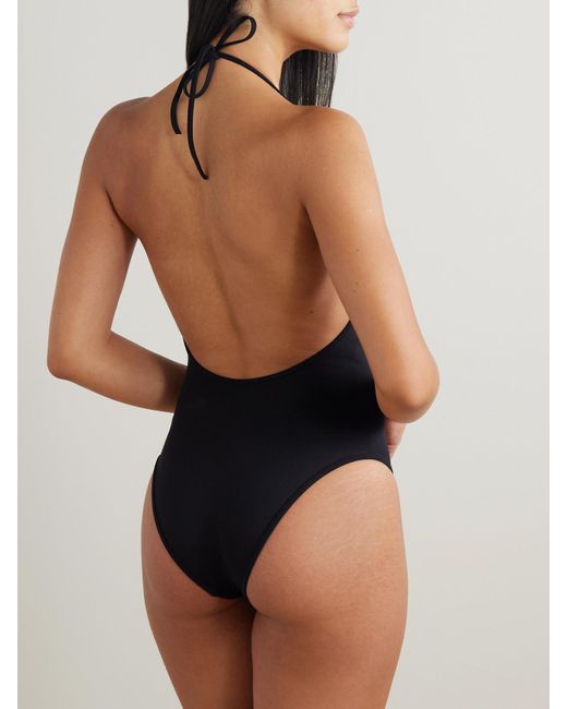 Bottega Veneta Black Embellished Swimsuit