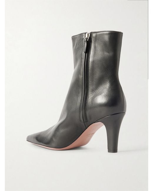 Paris Texas Black Belle Leather Ankle Boots