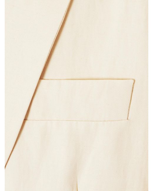 Stella McCartney Natural Oversized-Blazer Aus Webstoff