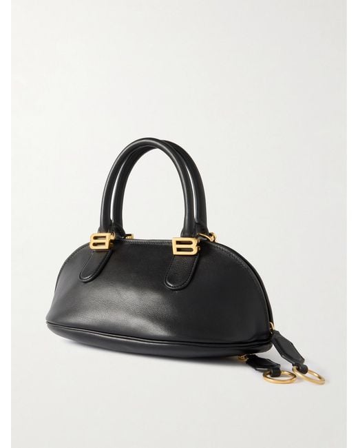 Balenciaga Black Bolero Embellished Leather Shoulder Bag
