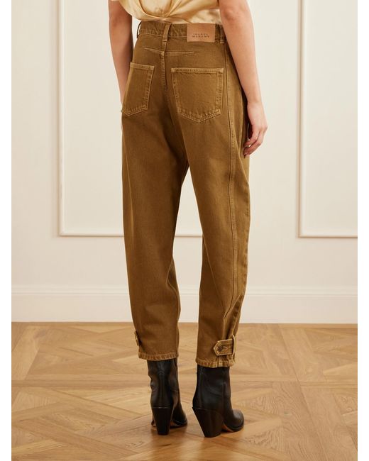 Isabel Marant Natural Leja Tapered Jeans