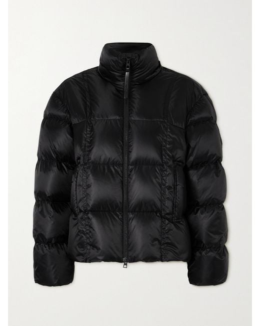 Moncler Black Byrone Appliquéd Quilted Shell Down Jacket