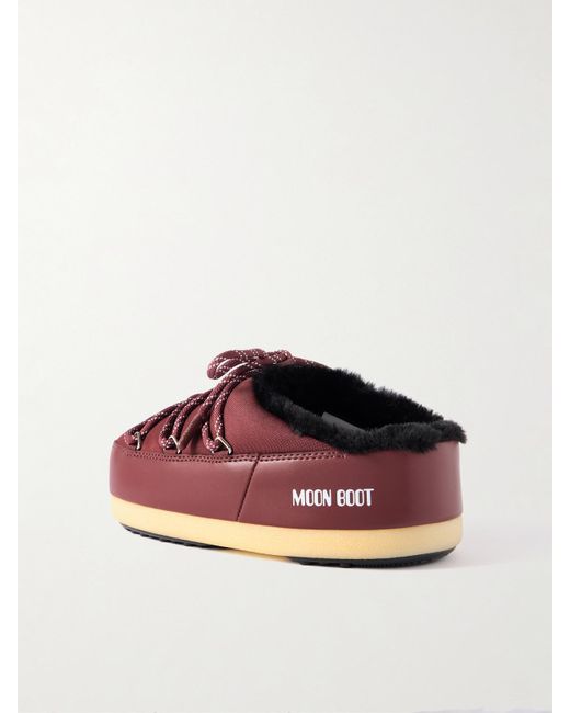 Moon Boot Red Evx Shell Ankle Boots