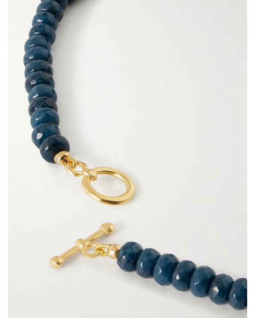 YSSO Blue Sea Urchin-Plated Jade Necklace