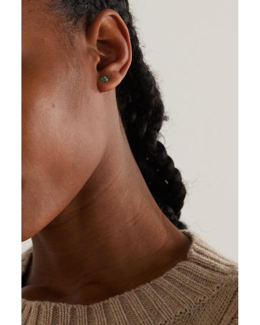 Melissa Joy Manning Green 14-Karat Recycled Emerald Earrings