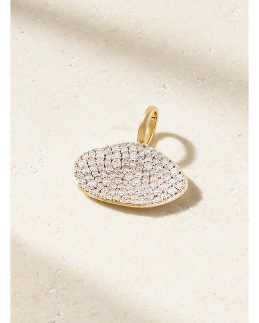 BY PARIAH Natural Cluster 14-Karat Recycled And Rhodium-Plated Diamond Pendant