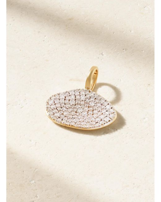 BY PARIAH Natural Cluster 14-Karat Recycled And Rhodium-Plated Diamond Pendant