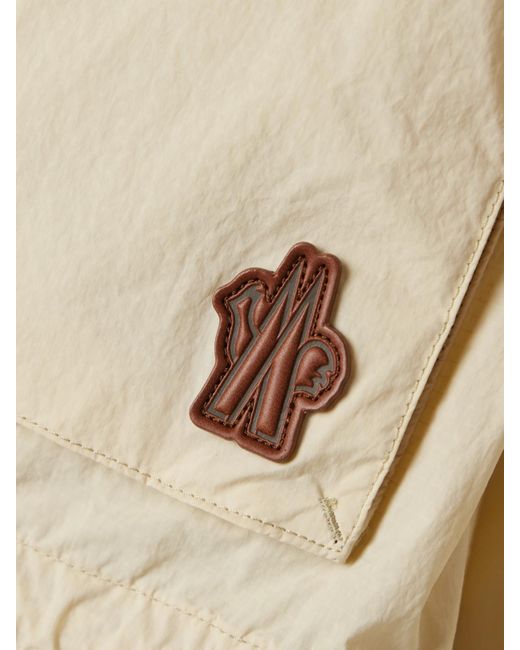 Moncler Natural Limosee Hooded Crinkled-Shell Jacket