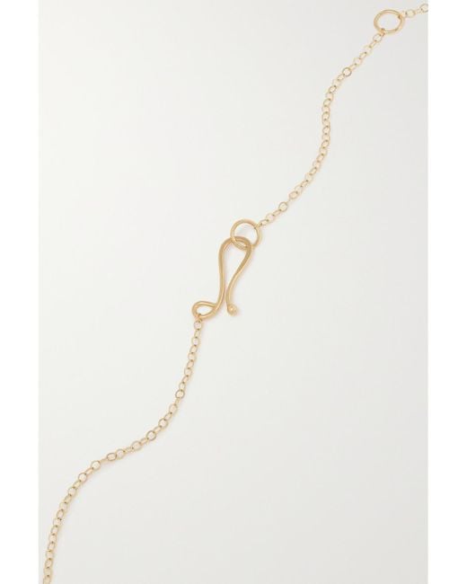 Melissa Joy Manning White 14-Karat Recycled Multi-Stone Necklace