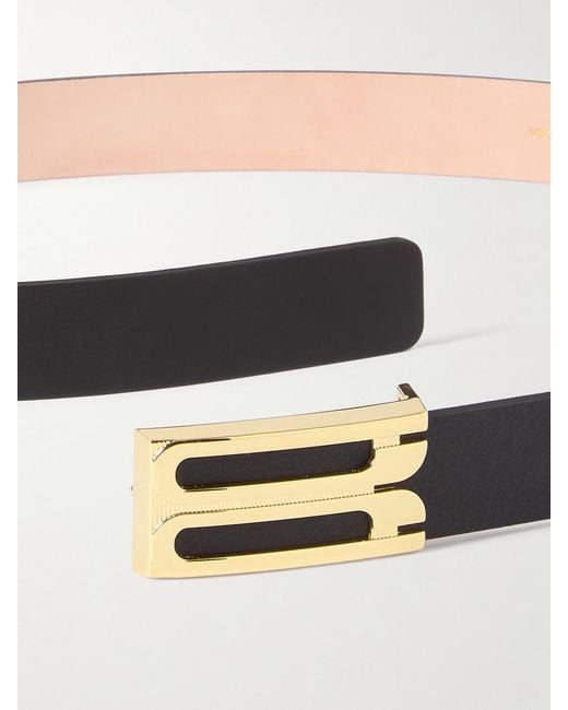 Victoria Beckham Black Frame Leather Belt