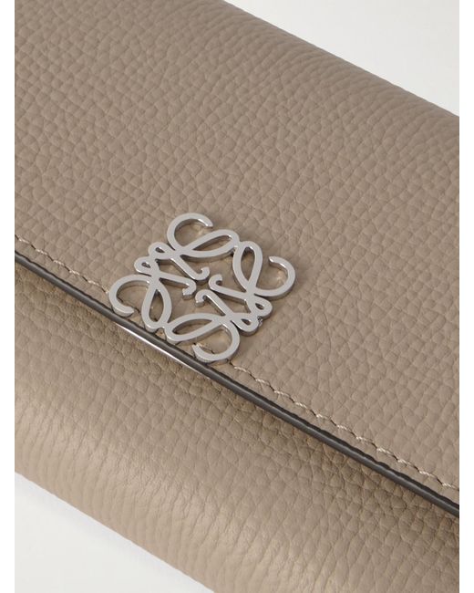 Loewe Natural Anagram Textured-Leather Wallet