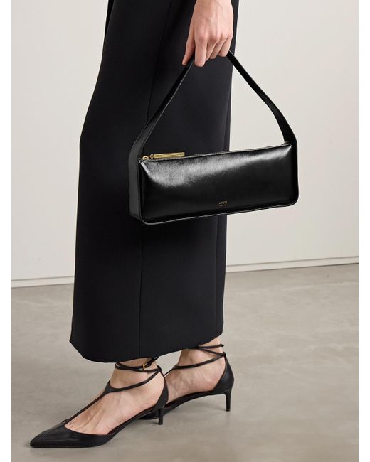Khaite Black Lori Schultertasche Aus Leder