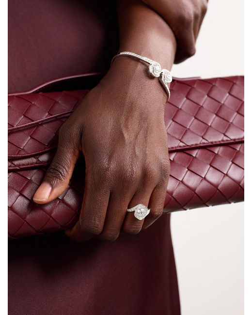 David Morris Natural Frozen Kiss 18-Karat Diamond Ring