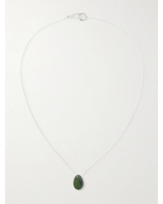 Sophie Buhai Green Tiny Egg Jade Necklace