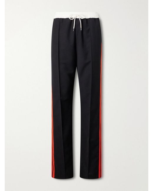 Wales Bonner Blue Energy Striped Wool Track Pants