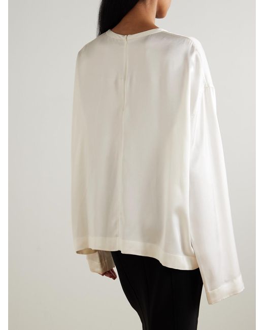 Totême  White Satin Top