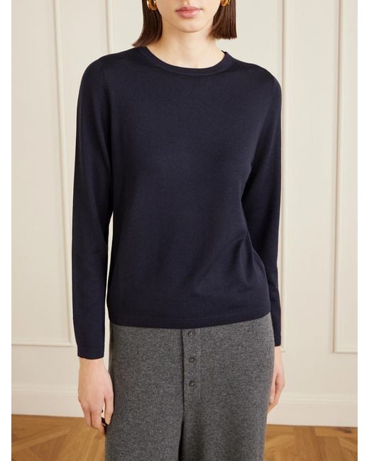 Allude Black Wool Sweater