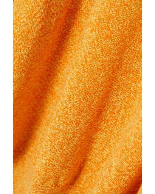 The Elder Statesman Orange Nova Organic Cotton And Cashmere-Blend Sweater
