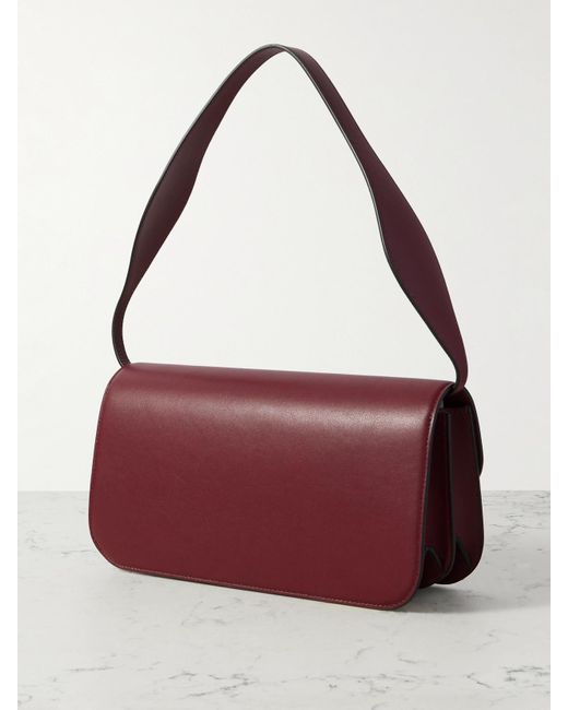 Neous Purple Phoenix Baguette Schultertasche Aus Leder