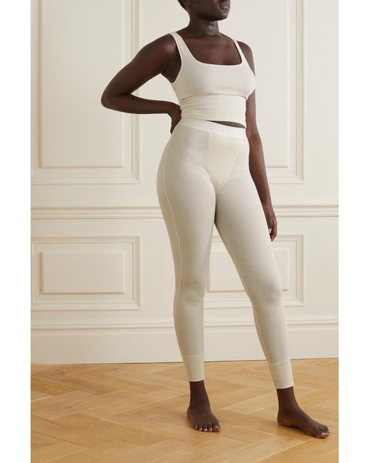Skims Thermal Ribbed Cotton-blend 