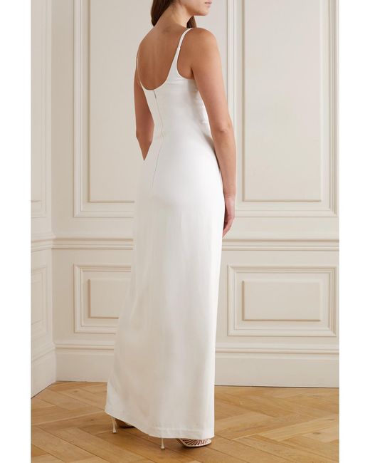 Et Ochs White Rowena Cutout Cady Gown