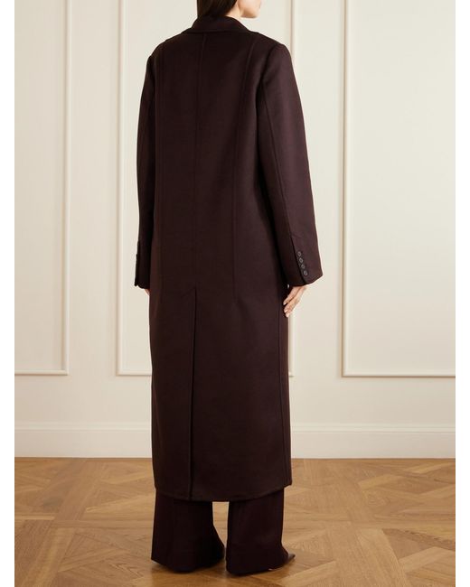 Victoria Beckham Red Wool-Blend Coat