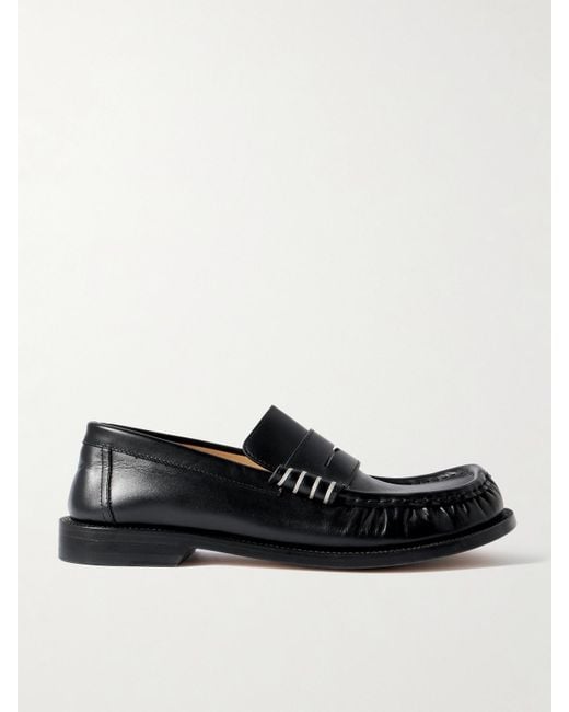 J.W. Anderson Black Leather Loafers