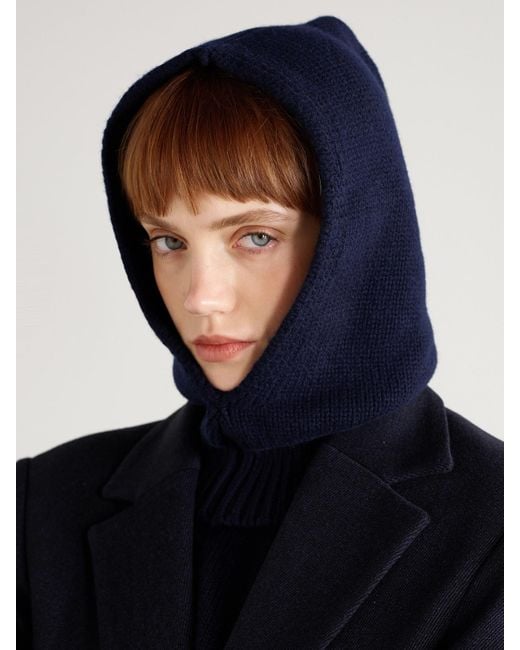&Daughter Blue Wool Hood