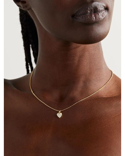 Jennifer Meyer Natural Heart 18-Karat Diamond Necklace