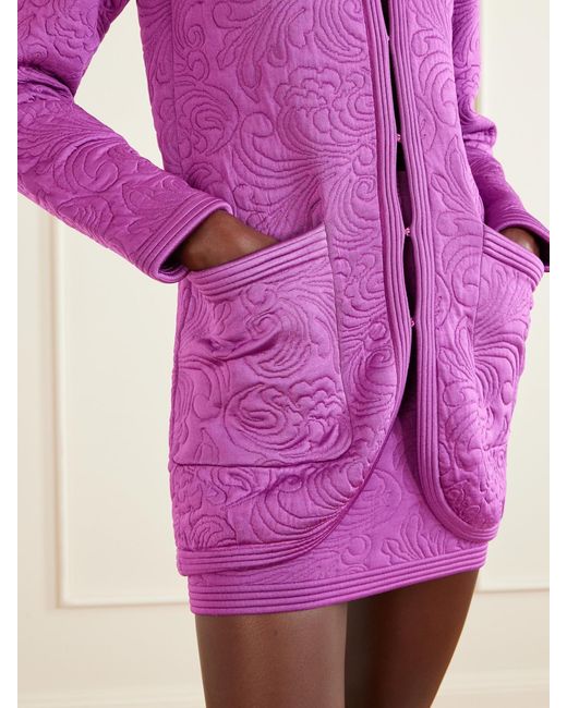 Valentino Garavani Pink Jacquard-Knit Jacket