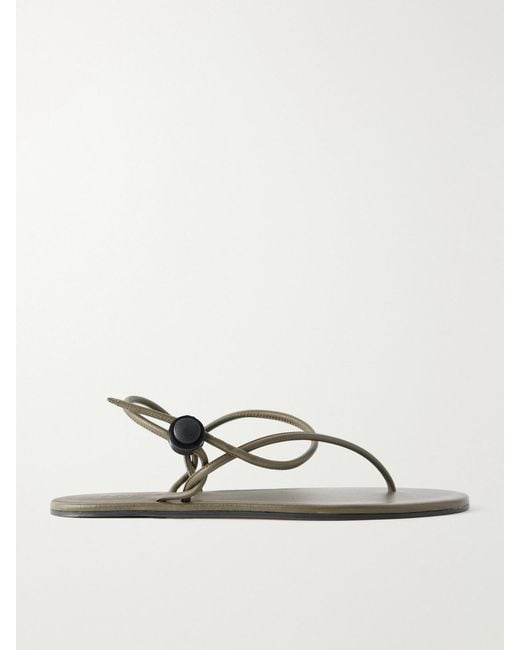 Jamie Haller Natural The String Theory Leather Thong Sandals