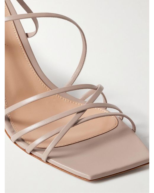 Gianvito Rossi Natural 85 Sandalen Aus Leder