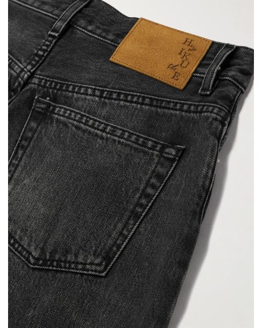 Haikure Blue Bibi Mid-Rise Barrel-Leg Jeans