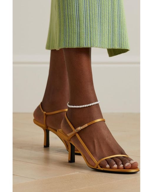 Mateo Natural Not Your Mother's 14-Karat Pearl Anklet