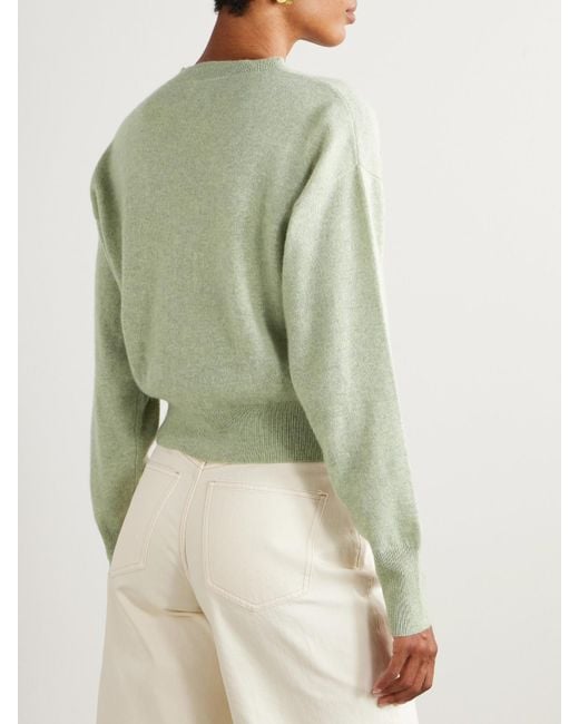 LeKasha Green Menorca Pullover Aus Meliertem Biokaschmir