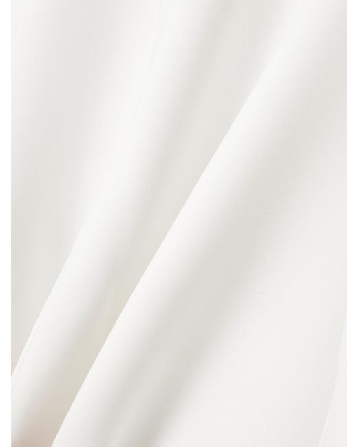 Maticevski White Diadem Asymmetrisches Kleid Aus Crêpe